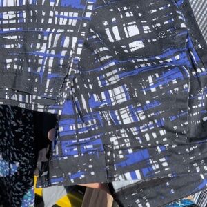 H&M Black and Blue Patterned Garment